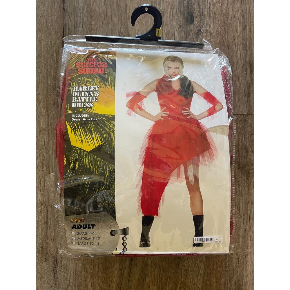 Harley Quinn’s Battle Dress Spirit Halloween Costume Size Medium